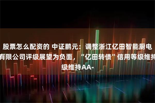 股票怎么配资的 中证鹏元:调整浙江亿田智能厨电股份有限公司评级展望为负面,“亿田转债”信用等级维持AA-