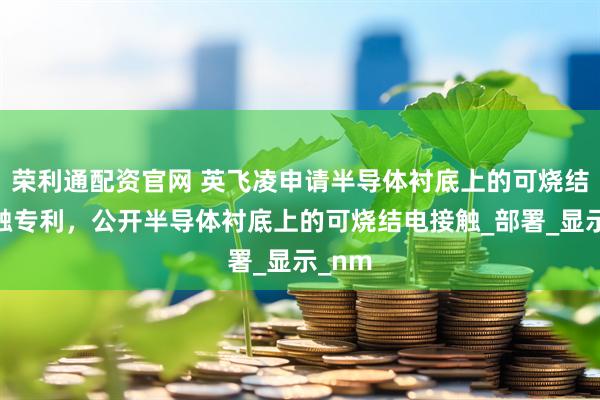 荣利通配资官网 英飞凌申请半导体衬底上的可烧结电接触专利，公开半导体衬底上的可烧结电接触_部署_显示_nm